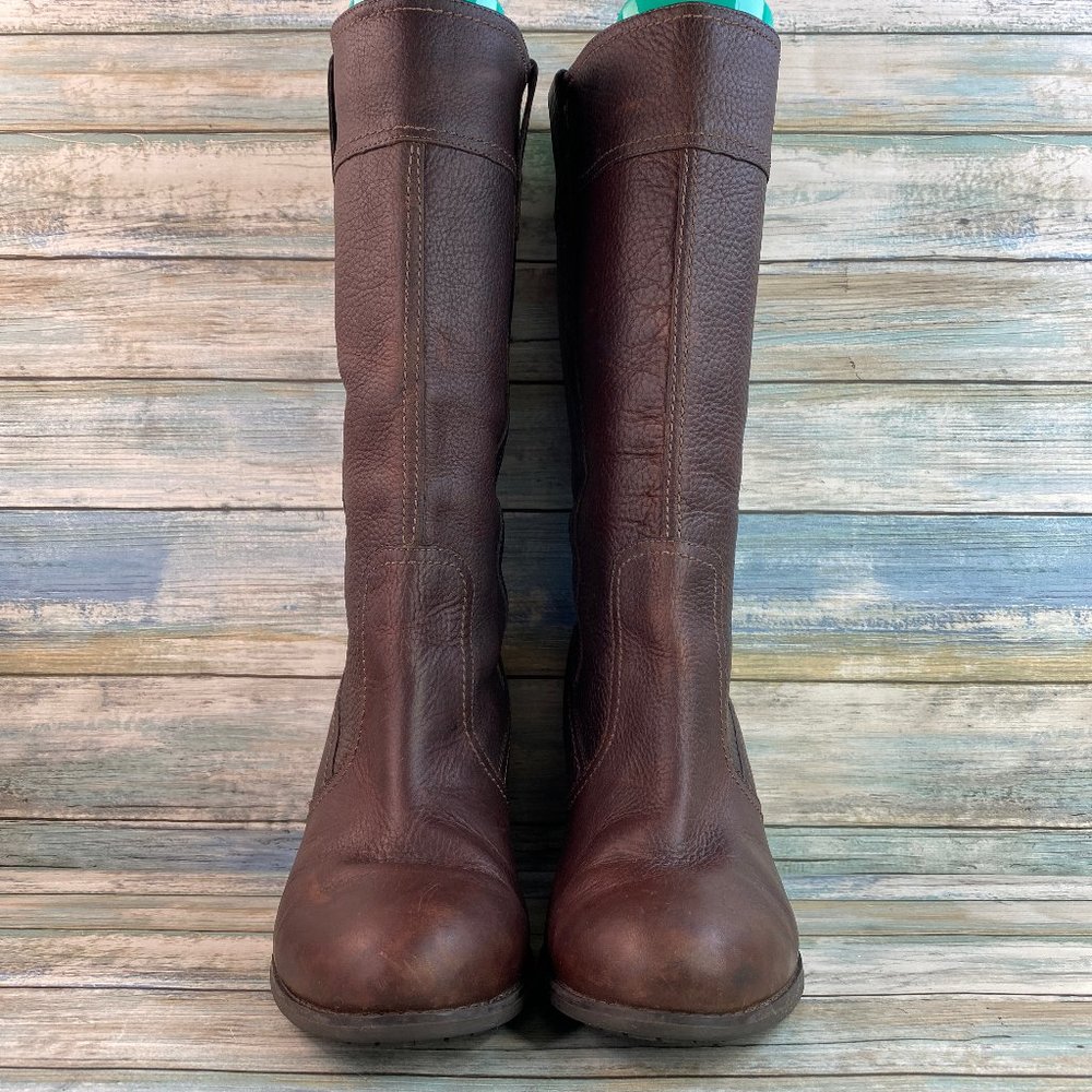 Timberland Brown Pull On Waterproof Mid Calf Boots - Picture 3 of 12